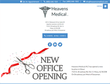 Tablet Screenshot of heavensmedical.com